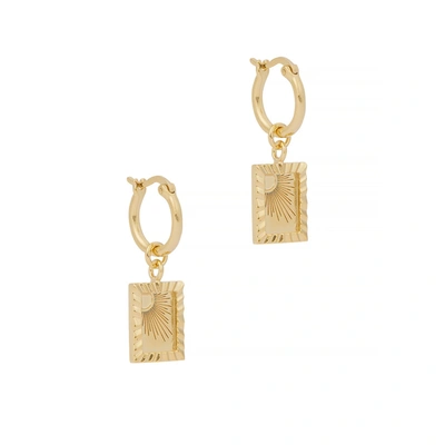 Daisy London X Estée Lalonde 18kt Gold-plated Hoop Earrings