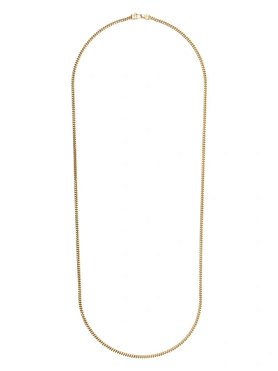 Tom Wood Mens Gold Curb-chain 9ct Gold-plated Sterling-silver Necklace