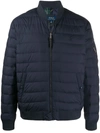 Polo Ralph Lauren Navy Quilted Shell Bomber Jacket In Blue