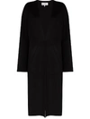 Loewe Black Wool And Cashmere-blend Coat