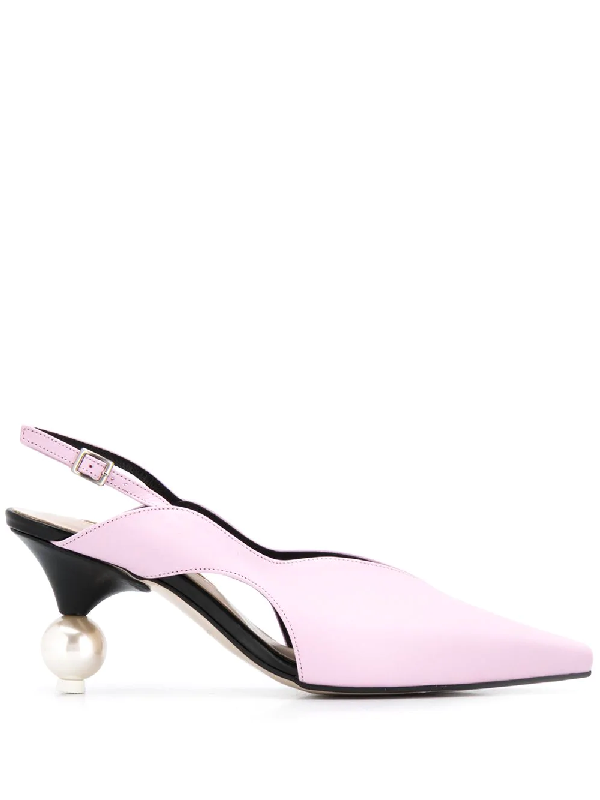 lilac slingback shoes