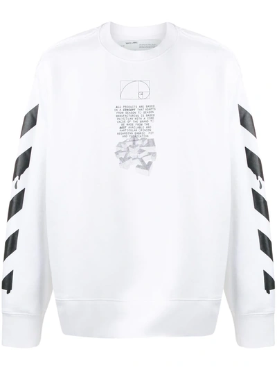 Off-white Dripping Arrows Long-sleeved T-shirt In White