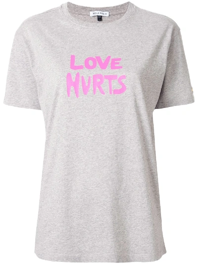 Bella Freud Love Hurts T-shirt In Grey