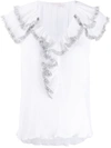 See By Chloé Ruffle Short-sleeve Blouse In White