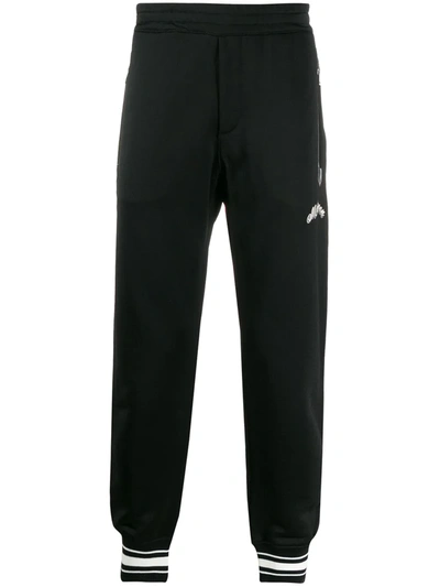 Alexander Mcqueen Cotton-blend Logo Sweatpants In Black