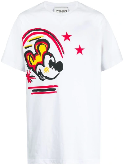 Iceberg Mickey Mouse&trade; Print T-shirt In White