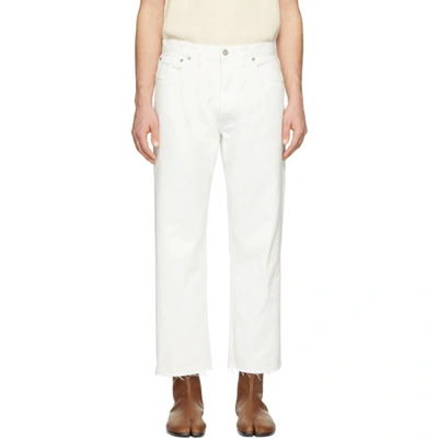 Maison Margiela White Denim Cropped Jeans