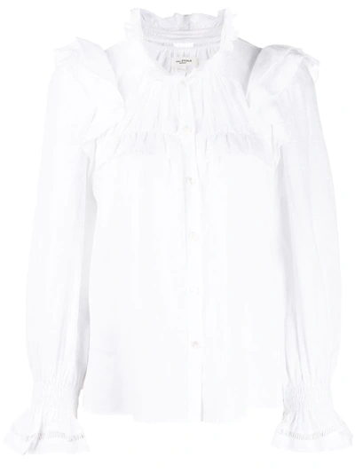 Isabel Marant Étoile Ruffle-trim Blouse In White
