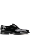Valentino Garavani Patent Leather Oxford Shoes In Black