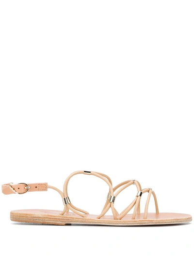 Ancient Greek Sandals Pasifai Flat Slingback Sandals In Natural