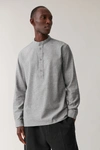 Cos Cotton Tunic Shirt In Grey