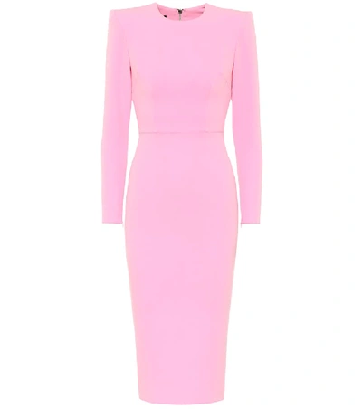 Alex Perry Darley Stretch-crêpe Dress In Pink