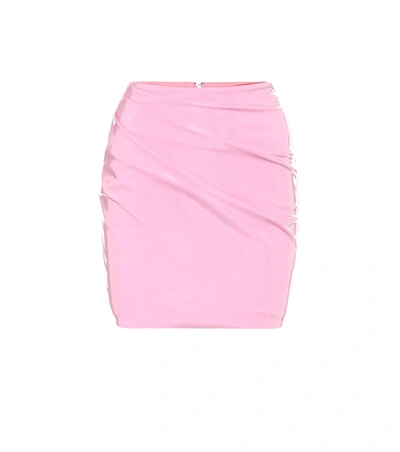 Alex Perry Randall Draped Miniskirt In Pink