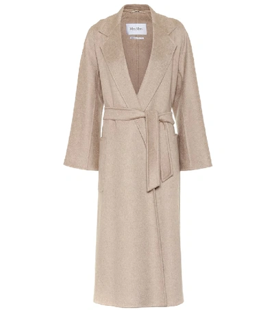 Max Mara Labbro Cashmere Coat In Beige