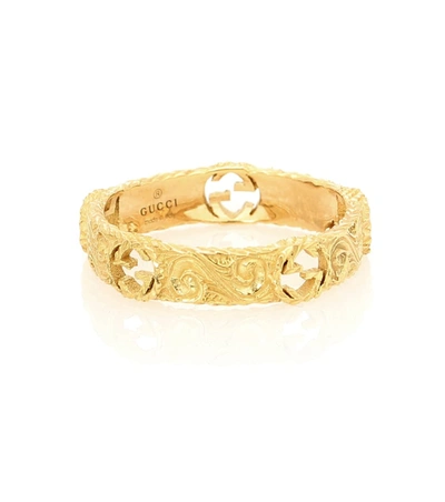 Gucci Interlocking G 18kt Gold Ring