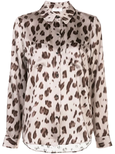 Anine Bing Vivienne Leopard-print Silk-satin Shirt In Leopard Print