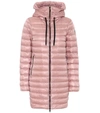 Moncler Rubis Hooded Quilted Shell Down Jacket In Blush