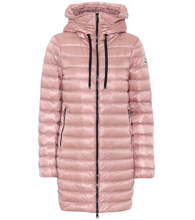 Moncler Rubis Hooded Quilted Shell Down Jacket In Blush