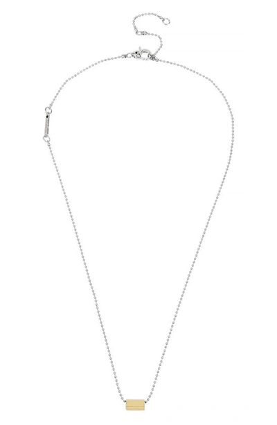 Allsaints Geometric Delicate Pendant Necklace, 20-22 In Twotone