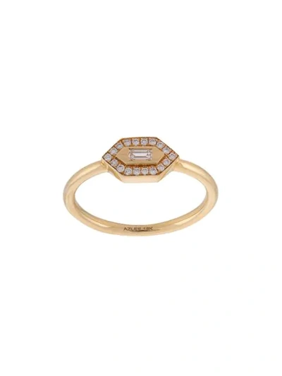 Azlee Small 18kt Gold & Diamond Ring In Not Applicable