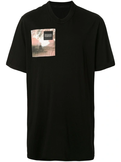 Julius Patch Print Short-sleeve T-shirt In Black