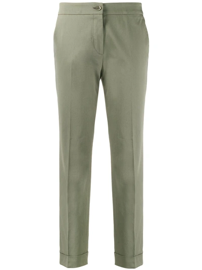 Etro Slim Fit Chinos In Green