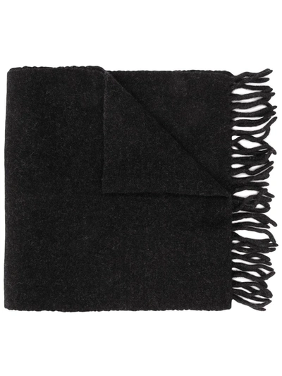 Pre-owned Valentino 1990s Knitted Scarf In Black