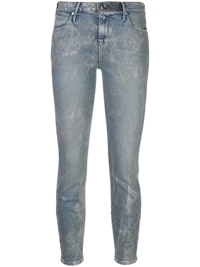 Rta Madrid Cropped Jeans In Blue