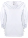 Jil Sander Puff Sleeve Tunic In White