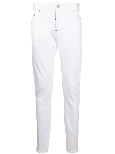 Dsquared2 Mid-rise Regular Fit Jeans In White