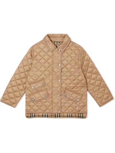 Burberry Kids' Little Girl's & Girl's Brenna Quilted Jacket In Beige