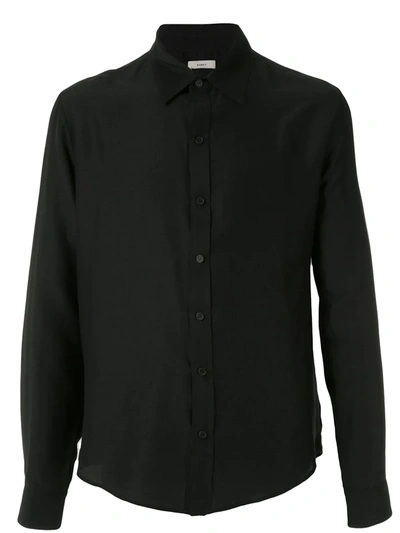 Egrey Silk Boxy Shirt In Black