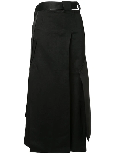 Christopher Esber Tailored Vent Skirt In Black