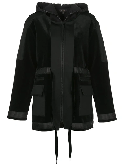 Alala Zipped Hooded Jacket In Black