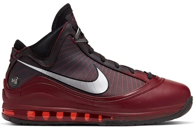 Pre-owned Nike Lebron 7 Christmas (2019) In Team Red/metallic Silver-black-hot Red
