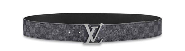 Pre-owned Louis Vuitton Lv Initiales Silver Buckle Reversible Belt Damier  Graphite 40mm Black Lining | ModeSens
