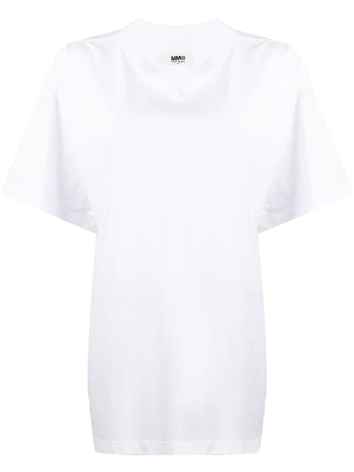 Mm6 Maison Margiela Collection Numbers Print T-shirt In White