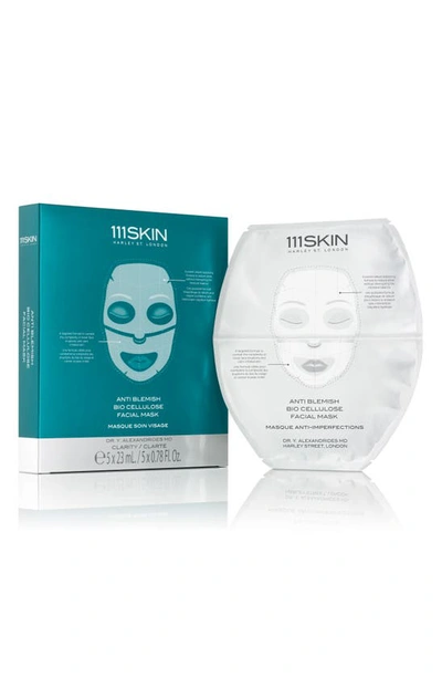 111skin 5-count Anti-blemish Bio-cellulose Facial Mask, 1 Count