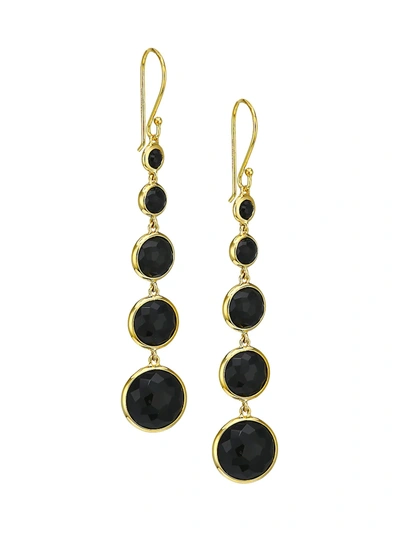 Ippolita Lollipop® Lollitini 18k Yellow Gold & Onyx Drop Earrings In Black/gold