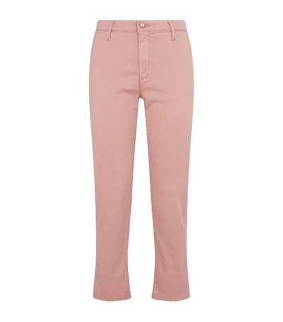 Ag Caden Chino Mid-rise Straight Jeans In Lavender Sunset