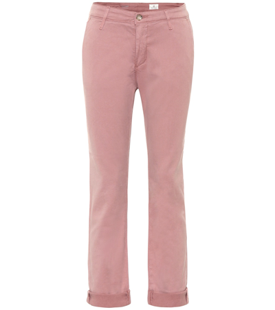 Ag Caden Chino Mid-rise Straight Jeans In Sulfur Blush Paradise
