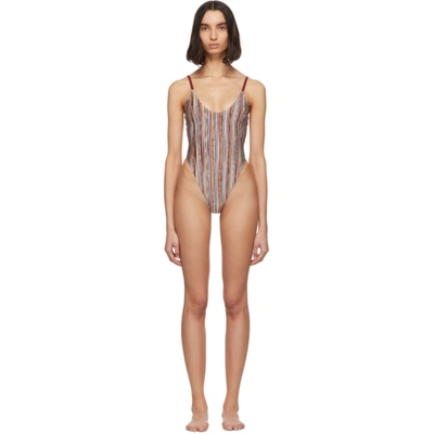 Missoni Multicolor  Mare Striped One-piece Swimsuit In Sm0w6 Mult