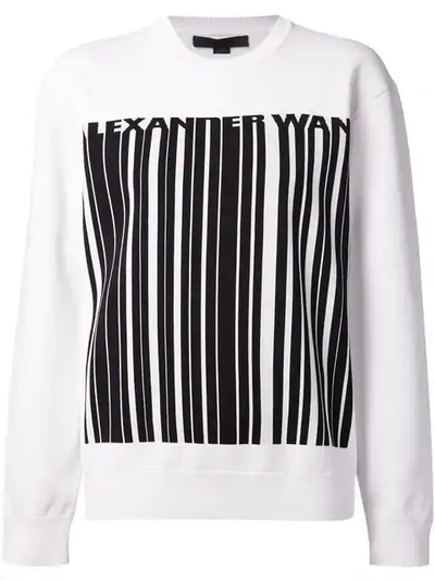 Alexander wang barcode sweatshirt sale