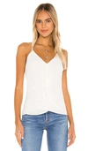 Bailey44 Elize Twist-front Camisole In Eggshell