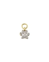 Jude Frances 18k Petite Diamond Pave Paw Earring Charm, Single In Gold