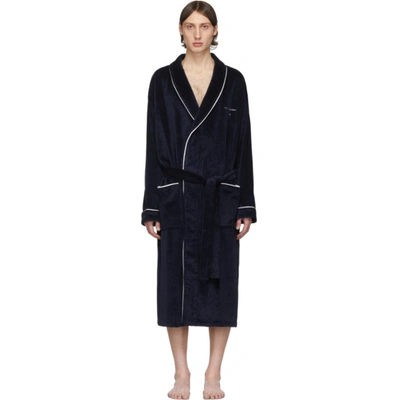 Tiger Of Sweden Navy Eiden Bath Robe In 229dkjnblu