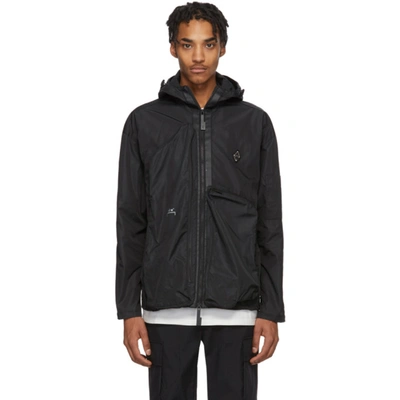 A-cold-wall* Hooded Zip-up Techno Jacket In Black