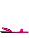 Alexander Wang Pink Foldable Ryder Sandals In Fuchsia,pink