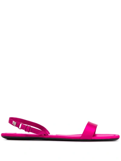 Alexander Wang Pink Foldable Ryder Sandals In Fuchsia,pink