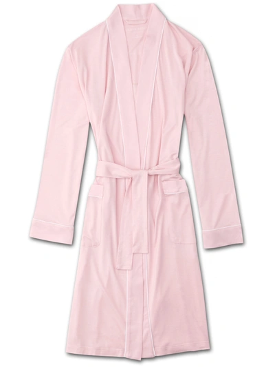 Derek Rose Women's Dressing Gown Lara Micro Modal Stretch Pink